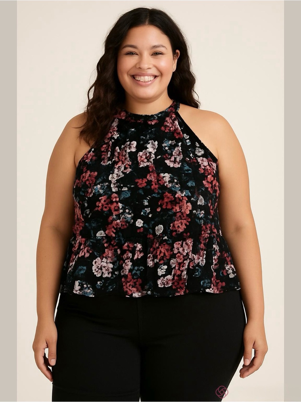 100% Rayon NWT Torrid Halter Floral Top